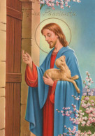 CRISTO SANTO Cristianesimo Religione Vintage Cartolina CPSM #PBP754.A - Jezus