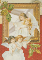ÁNGEL Navidad Vintage Tarjeta Postal CPSM #PBP583.A - Angels