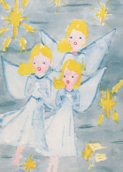 ANGE Noël Vintage Carte Postale CPSM #PBP385.A - Angels