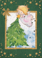 ANGELO Natale Vintage Cartolina CPSM #PBP359.A - Angels