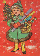 Feliz Año Navidad NIÑOS Vintage Tarjeta Postal CPSM #PBM200.A - Neujahr