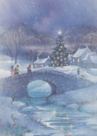 Bonne Année Noël ENFANTS Vintage Carte Postale CPSM #PBM182.A - Neujahr