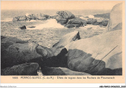 ABDP8-22-0712 - PERROS GUIREC - Effet Des Vagues Sur Les Rochers De PLOUMANACH - Perros-Guirec