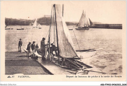 ABDP7-22-0595 - PAIMPOL - Depart De Bateaux De Peche A La Sortie Du Bassin - Paimpol