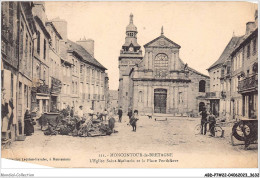 ABDP7-22-0563 - MONCONTOUR - Eglise Saint Marthurin Et La Place Panthievre - Moncontour