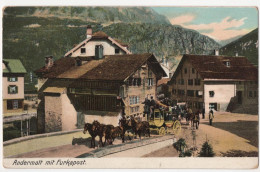 Andermatt Mit Furkapost - & Post, Horse Carriage - Other & Unclassified