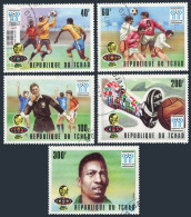 Chad 341-345,CTO.Michel 811-815. World Soccer Cup Argentina-1978. - Chad (1960-...)