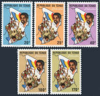 Chad 580-584,MNH-.Michel 1175-1179. Liberation,1989.President,flag,map. - Chad (1960-...)