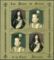 Chad 233F Ab Sheet,MNH.Mi 518-519. Anne Of Austria,Coello;Louis XIII,Champaigne. - Tsjaad (1960-...)