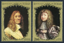 Chad 232Ma-232Mb,MNH. Vicomte De Turenne,by Champaigne;Louis XIV As Boy,Mignard, - Tschad (1960-...)