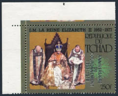 Chad 347,348,MNH.Mi 821, Bl.71. Coronation Of Queen Elizabeth II,25th Ann. 1978. - Chad (1960-...)