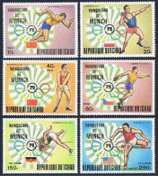 Chad 281-284, C148-C149, MNH. Mi 620-625. Olympics Munich-1972, Winners, Set 1. - Chad (1960-...)