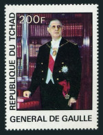 Chad 333,MNH.Michel 786. General Charles De Gaulle,1977. - Tchad (1960-...)