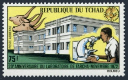 Chad C142, MNH. Mi 602. Farcha Laboratory For Veterinary Research, 1972. Cattle. - Tchad (1960-...)