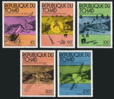 Chad 314-315,C191-C193,C194,MNH.Michel 747-751,Bl.66. Viking Mars Project,1976. - Tsjaad (1960-...)