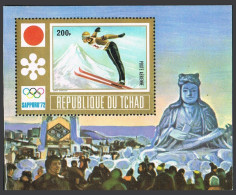 Chad 248-250,C114-C115,C116-C117,MNH. Olympics Sapporo-1972.Downhill Skiing, - Tschad (1960-...)