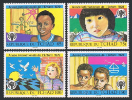 Chad 374-377,378, MNH. Michel 856-859, 860 Bl.76. Year Of Child IYC-1979. Doves. - Chad (1960-...)