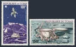 Chad C140-141, MNH. Michel 598-599. Russian Moon Mission, Lunokhod, Luna-16. - Tschad (1960-...)