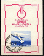 Polen Polska 1957 - Mi.Nr. Block 21 - Gestempelt Used - Blokken & Velletjes