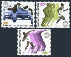 Chad 289-291,292,MNH. African Games 1973:High Jump,Running,Shot Put,Discus. - Tsjaad (1960-...)