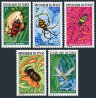 Chad 252-256, MNH. Michel 510-514. Insects, Spiders 1972. - Tchad (1960-...)