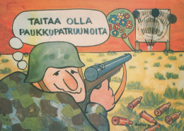 SOLDADOS HUMOR Militaria Vintage Tarjeta Postal CPSM #PBV884.A - Humorísticas