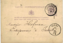Carte-correspondance N° 28 écrite De Couillet Vers Jumet - Postbladen