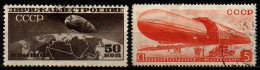 Sowjetunion UdSSR 1931/34 - Mi.Nr. 400 B + 483 X - Gestempelt Used - Zeppelin - Zeppelins