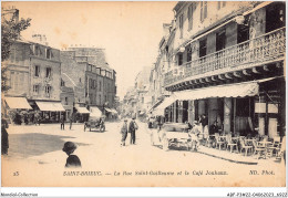 ABFP3-22-016 - SAINT-BRIEUC - La Rue Saint Guillaume Et Le Cafe Jouhaux - Saint-Brieuc