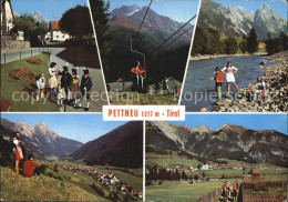 72540619 Pettnau Tirol Sessellift Partie Am Bach  Tracht Pettnau Tirol - Autres & Non Classés
