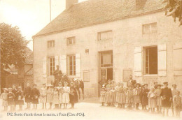 21 - Fixin - Sortie D'école Devant La Mairie En 1912 - Autres & Non Classés