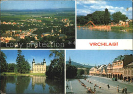 72540595 Vrchlabi Schloss Am See Strand Fliegeraufnahme Hohenelbe - Tschechische Republik
