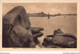 ABFP10-22-0868 - TREGASTEL - Rochers Du Chemin De Ronde -Au Loin L'Ile Ronde Et Le De - Trégastel