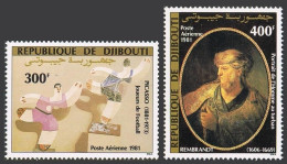Djibouti C147-C149, MNH. Michel 310-311. Art 1981. Picasso, Rembrandt. - Yibuti (1977-...)