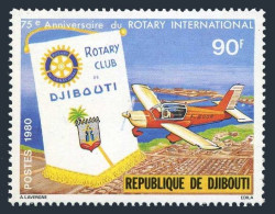 Djibouti 509, MNH. Michel 266. Rotary, 75th Ann. 1980. Plane. - Dschibuti (1977-...)