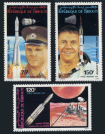 Djibouti C144-C146, MNH. Michel 293-295. Viking-1, Yuri Gagarin, A.Shepard.1981. - Djibouti (1977-...)
