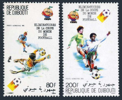 Djibouti C141-C142, MNH. Michel 290-291. World Soccer Cup Spain-1982. - Dschibuti (1977-...)