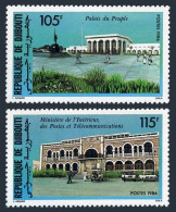 Djibouti 619-620,MNH.Michel 471-472. Public Buildings,1986.People's Palace, - Dschibuti (1977-...)