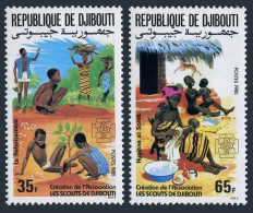 Djibouti 599-600,MNH.Michel 441-442. Scouting 1985.Hygiene.Antelope. - Dschibuti (1977-...)