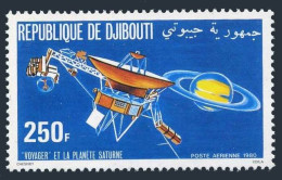 Djibouti C140, MNH. Michel 287. Voyager Passing Saturn, 1980. - Djibouti (1977-...)