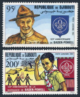 Djibouti C163-C164, MNH. Michel 339-340. Scouting Year 1982. Lord Baden-Powell. - Dschibuti (1977-...)