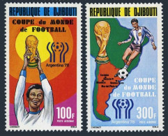 Djibouti C115-C116, MNH. Michel 220-221. World Soccer Cup Argentina-1978. - Dschibuti (1977-...)