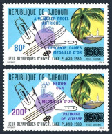 Djibouti C133-C134, MNH. Michel 271-272. Olympics Lake Placid-1980. Winners. - Gibuti (1977-...)