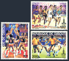 Djibouti 503-505, MNH. Michel 259-261. Olympics Moscow-1980: Basketball, Soccer, - Gibuti (1977-...)