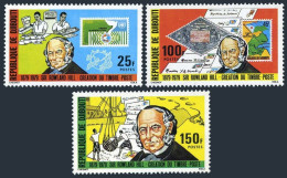 Djibouti 493-495, MNH. Michel 245-247. Sir Rowland Hill, UPU, Ship, Map, Stamps. - Gibuti (1977-...)