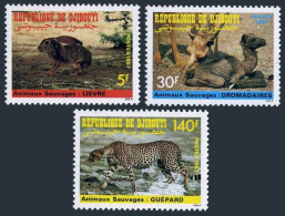 Djibouti 628-630,MNH.Michel 491-493. Wildlife 1987.Hare,Dromedary,Cheetah. - Dschibuti (1977-...)