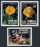 Djibouti 558-560,MNH.Michel 366-368. Local Flowers 1983. - Dschibuti (1977-...)