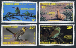 Djibouti 590-593,593A Wood Sheet,MNH.Michel 429-432,Bl.10. Audubon's Birds,1985. - Djibouti (1977-...)