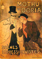 Publicite - Mothu Et Doria - Scènes Impressionnistes - Danse Et Magie - CPM - Voir Scans Recto-Verso - Publicité