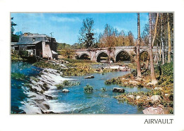 79 - Airvault - Le Pont Et Le Moulin De Soulieures - Flamme Postale De Airvault - CPM - Voir Scans Recto-Verso - Airvault